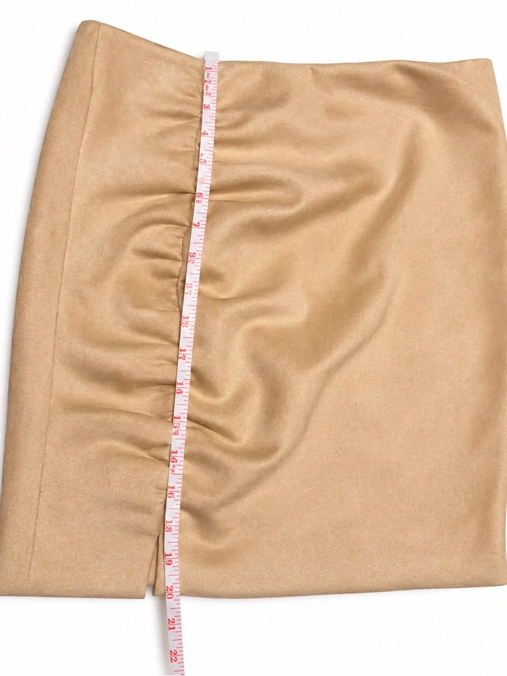 New Free People Vegan Faux Suede Mini Skirt in tan/camel, size 2 (like XS)